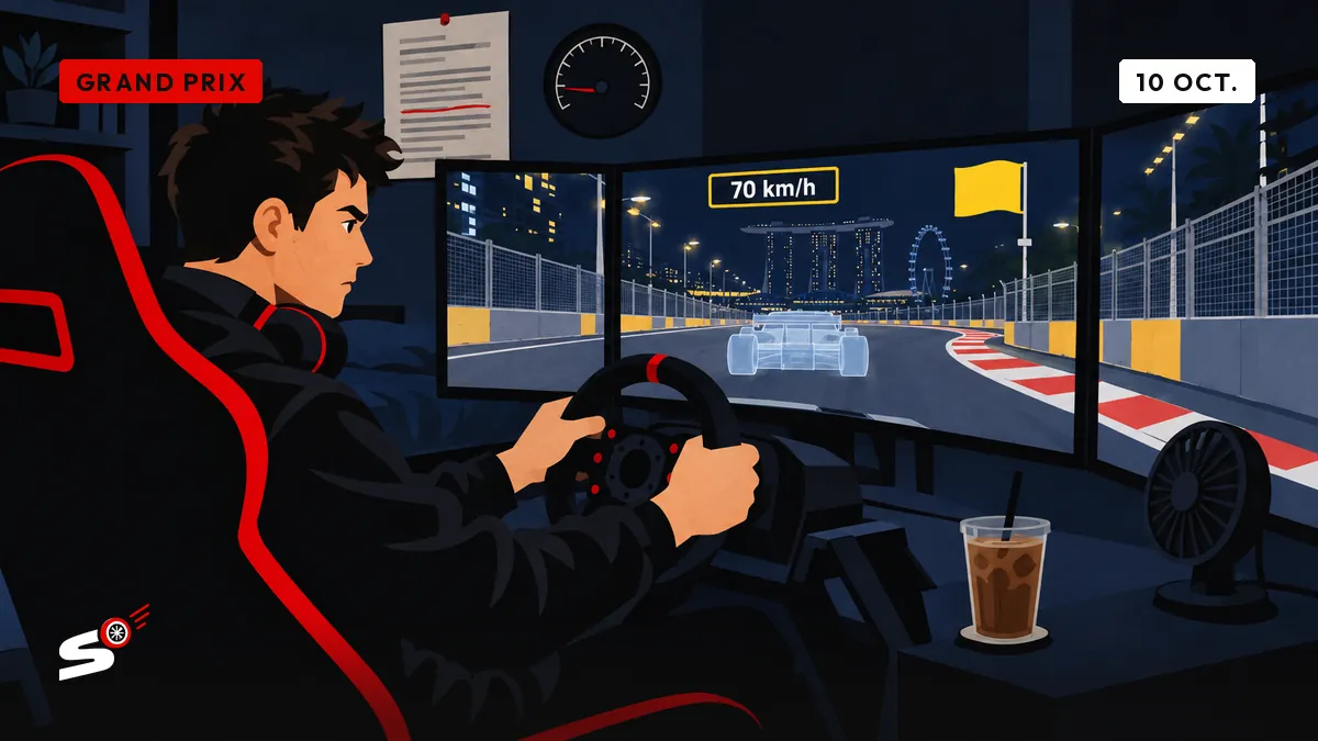 Septante km/h de moins sous jaune pour Verstappen : Nathan rejoue le virage 7